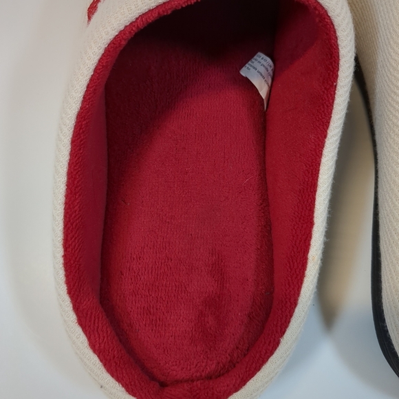 Rockdove slip on cream/red men's shoes , size medium 9/10 - Picture 4 of 11